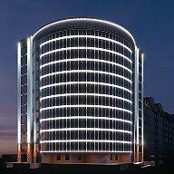 Проект подсветки жилого дома в г. Сургут (визуализация)