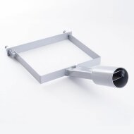 Кронштейн на опору с 1 хомутом диаметр трубы 48мм серый для уличного светильника Кронштейн на опору с 1 хомутом диаметр трубы 48мм серый для уличного светильника