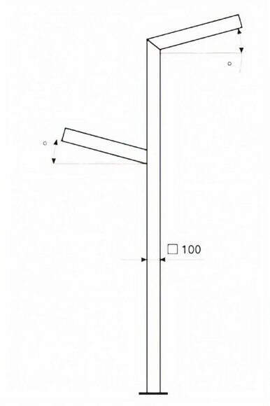 Светильник парковый Stella Dyo 8.0–F5.0 (Двухрожковый)