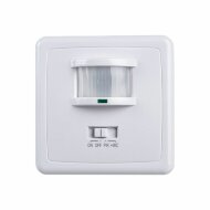 Датчик движения ИК встраиваемый 500w 140 гр. 12м IP20 белый Датчик движения ИК встраиваемый 500w 140 гр. 12м IP20 белый