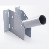 Кронштейн настенный с переменным углом наклона диаметр трубы 60мм серый для уличного светильника Кронштейн настенный с переменным углом наклона диаметр трубы 60мм серый для уличного светильника