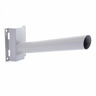 Кронштейн под бандажную ленту диаметр трубы 48мм серый для уличного светильника Кронштейн под бандажную ленту диаметр трубы 48мм серый для уличного светильника